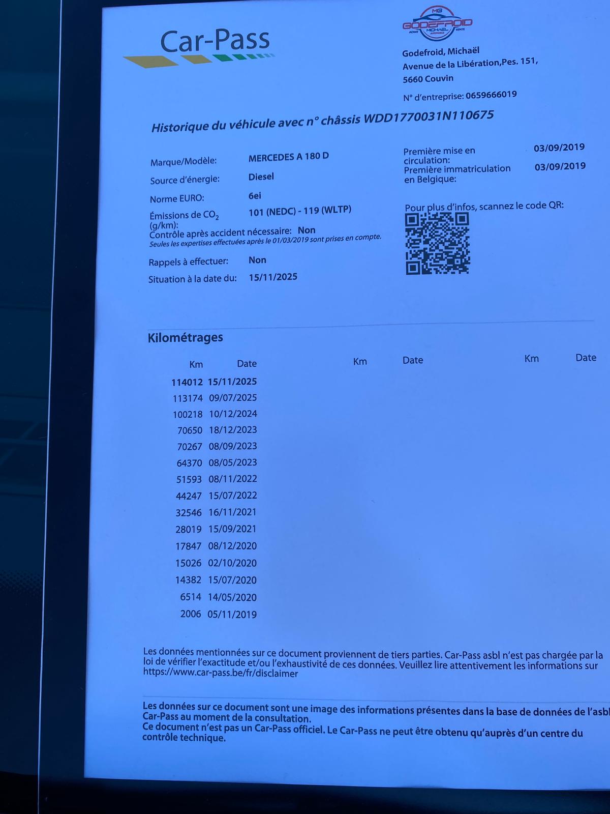 MERCEDES CLASSE A 180D